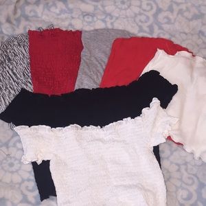 Tube tops & off the shoulder tops